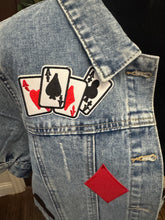Load image into Gallery viewer, Poker Patch Denim Jacket