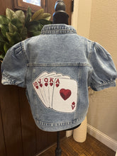 Load image into Gallery viewer, Poker Patch Denim Jacket