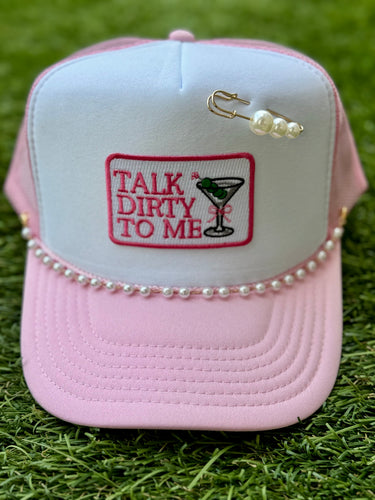 Talk Dirty To Me Martini Trucker Hat