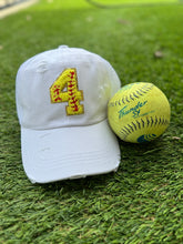 Load image into Gallery viewer, Custom Softball Number Hats