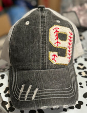 Load image into Gallery viewer, Custom Number Baseball Hats