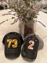 Load image into Gallery viewer, Custom Softball Number Hats