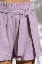 Load image into Gallery viewer, Lavender Ruffle Shorts