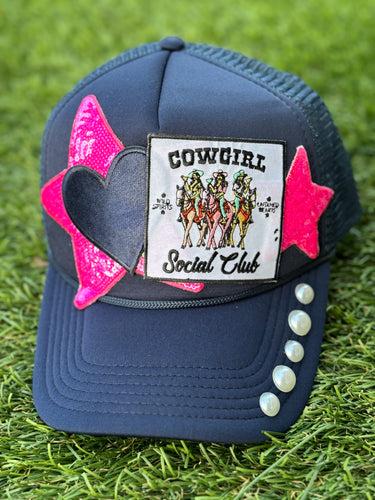 Pearled Cowgirl Social Club Trucker Hat