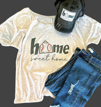 Load image into Gallery viewer, Home Sweet Home Slouchy Baseball Tee