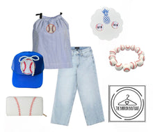 Load image into Gallery viewer, Sequined Baseball Halter Tie Tank Top