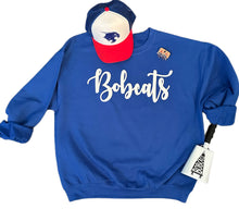Load image into Gallery viewer, Blue BOBCATS Puff Sweatshirt (Adult & Youth)