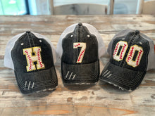 Load image into Gallery viewer, Custom Number Baseball Hats