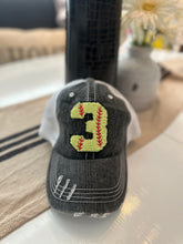 Load image into Gallery viewer, Custom Softball Number Hats