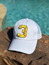 Load image into Gallery viewer, Custom Softball Number Hats