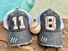 Load image into Gallery viewer, Custom Number Baseball Hats