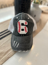 Load image into Gallery viewer, Custom Number Baseball Hats
