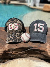 Load image into Gallery viewer, Custom Number Baseball Hats