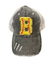 Load image into Gallery viewer, Custom Softball Number Hats