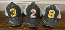 Load image into Gallery viewer, Custom Softball Number Hats