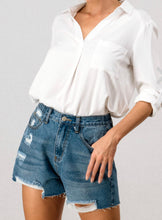 Load image into Gallery viewer, Distressed Denim Shorts - The Barron Boutique