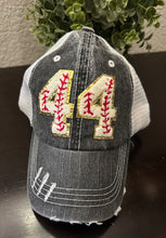 Load image into Gallery viewer, Custom Number Baseball Hats