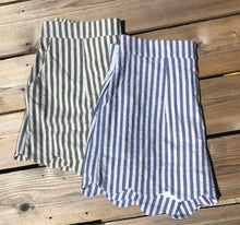 Load image into Gallery viewer, Kristin Scalloped Shorts-OLIVE & BLUE - The Barron Boutique