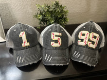 Load image into Gallery viewer, Custom Number Baseball Hats