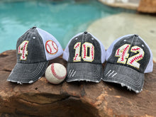 Load image into Gallery viewer, Custom Number Baseball Hats