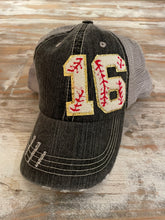 Load image into Gallery viewer, Custom Number Baseball Hats