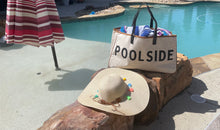 Load image into Gallery viewer, Canvas Poolside Tote Bag