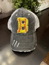 Load image into Gallery viewer, Custom Softball Number Hats