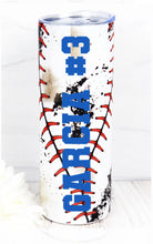 Load image into Gallery viewer, Skinny Sports Tumblers (Football & Baseball)