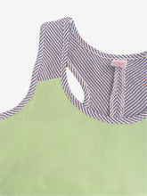 Load image into Gallery viewer, Seersucker Accent Racerback Tank Top