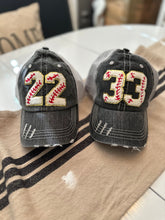 Load image into Gallery viewer, Custom Number Baseball Hats