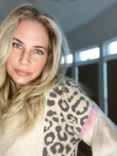 Load image into Gallery viewer, Tie Dye & Leopard Sweater - The Barron Boutique