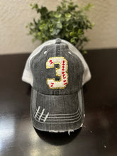 Load image into Gallery viewer, Custom Number Baseball Hats