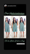 Load image into Gallery viewer, Bella Dress in Sage - The Barron Boutique