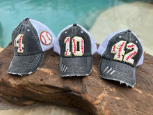 Load image into Gallery viewer, Custom Number Baseball Hats