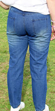 Load image into Gallery viewer, Ripped Softball Game Day Jeans