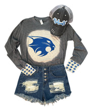 Load image into Gallery viewer, Bleached Bobcat Print Top