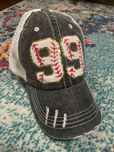 Load image into Gallery viewer, Custom Number Baseball Hats