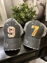 Load image into Gallery viewer, Custom Number Baseball Hats