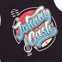 Load image into Gallery viewer, Johnny Cash Laser Cut Tank Top