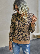 Load image into Gallery viewer, Quarter Zip Leopard Pullover - The Barron Boutique
