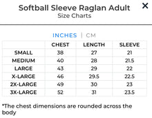 Load image into Gallery viewer, Softball Raglan (Adult & Youth)
