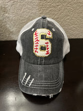 Load image into Gallery viewer, Custom Number Baseball Hats