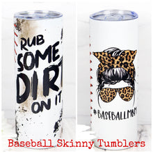 Load image into Gallery viewer, Skinny Sports Tumblers (Football & Baseball)