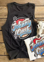 Load image into Gallery viewer, Johnny Cash Laser Cut Tank Top