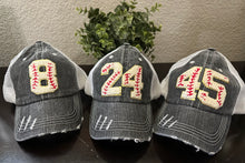 Load image into Gallery viewer, Custom Number Baseball Hats