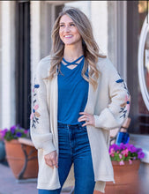Load image into Gallery viewer, Not Your Grandmother’s Cardigan (Blue or Cream)