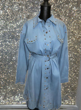 Load image into Gallery viewer, Simply Riveted Denim Dress