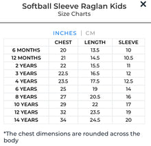 Load image into Gallery viewer, Softball Raglan (Adult & Youth)