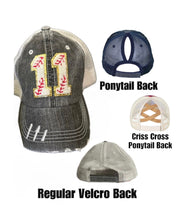 Load image into Gallery viewer, Custom Number Baseball Hats