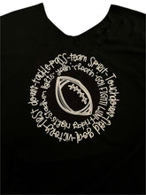Load image into Gallery viewer, Distressed & Tied First Down Off-The-Shoulder Tee